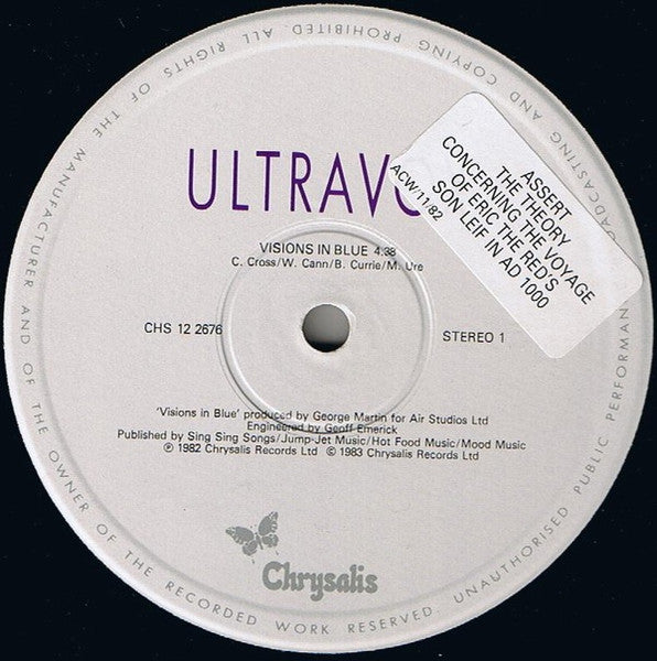 Ultravox – Visions In Blue (VG+) BOXE2