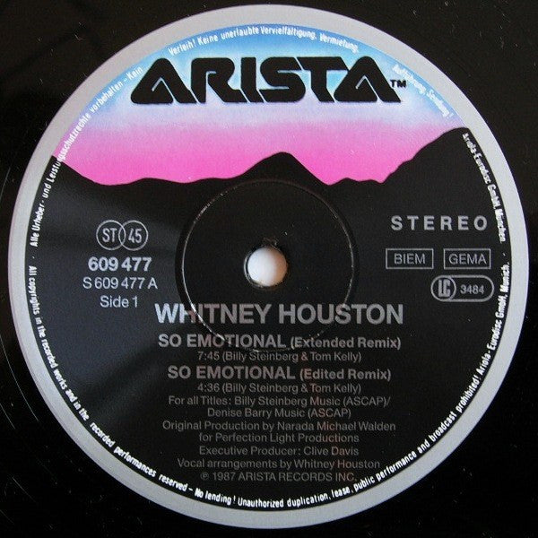 Whitney – So Emotional (EX, FUNDA NM) BOX8