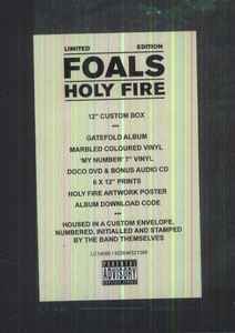 Foals ‎– Holy Fire (MINT, SELLADO, Box Set – Vinyl LP (Black &amp; Yellow Marbled) + CD + DVD + 7") BOXV1
