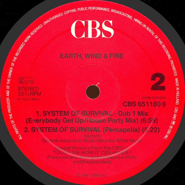 Earth, Wind & Fire – System Of Survival (12" Mixes) (NM) BOX8