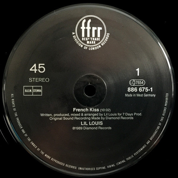Lil Louis – French Kiss (EX, Funda VG+) BOX36