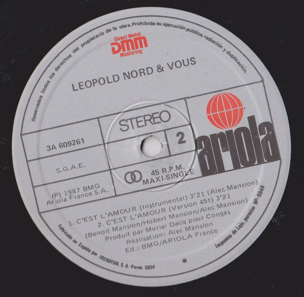 Leopold Nord & Vous – C'est L'amour (EX, FUNDA VG+) BOX13