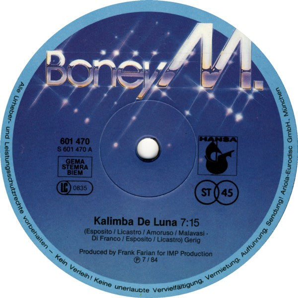 Boney M. – Kalimba De Luna (NM,FUNDA VG+) BOX30