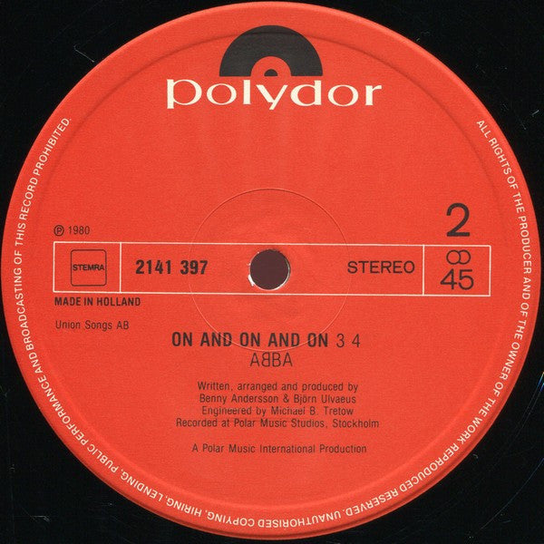 ABBA – Lay All Your Love On Me (NM, FUNDA VG+) BOX8