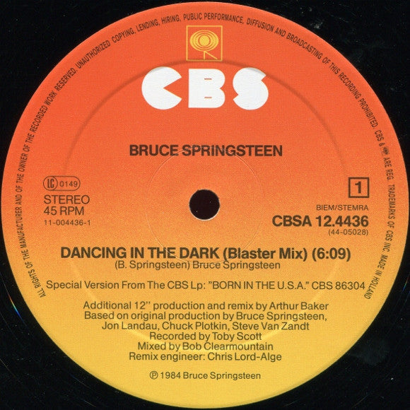Bruce Springsteen – Dancing In The Dark (NM) BOX32