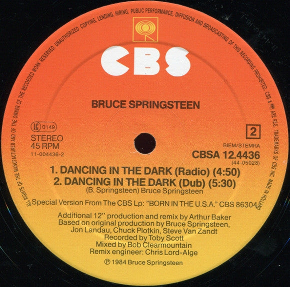 Bruce Springsteen – Dancing In The Dark (NM) BOX32