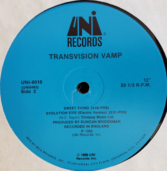 Transvision Vamp – I Want Your Love (NM, FUNDA EX) BOX6