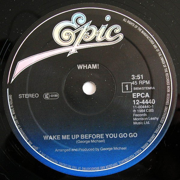 Wham! – Wake Me Up Before You Go-Go (EX) BOX7