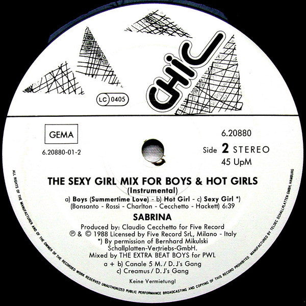 Sabrina – The Sexy Girl Mix For Boys & Hot Girls (NM, FUNDA EX) BOX10