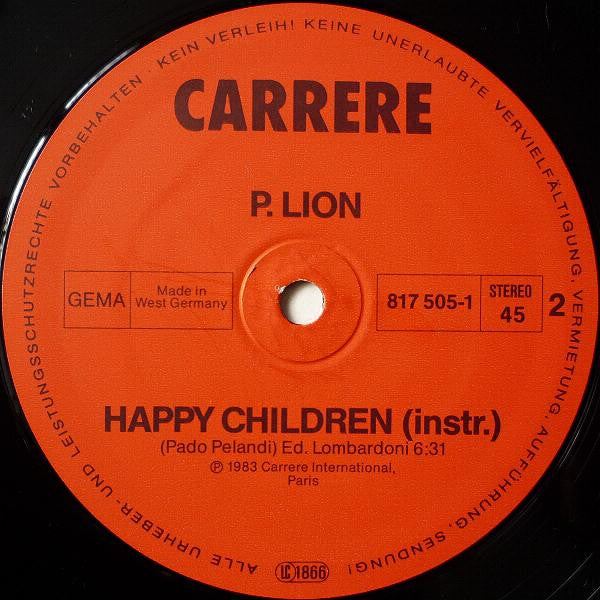 Portada de album P. Lion - Happy Children (EX) BOX24