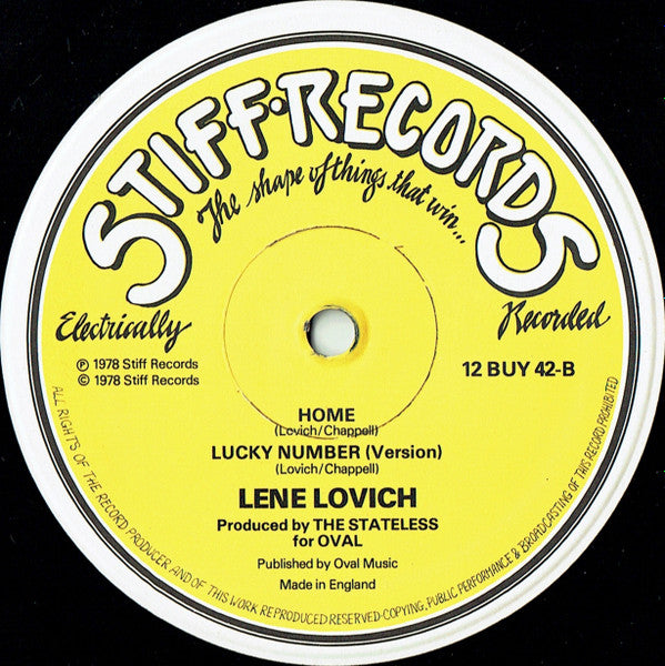 Lene Lovich – Lucky Number (NM, FUNDA VG+) BOX8