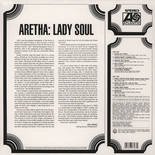 Aretha Franklin – Lady Soul (NUEVO, SELLADO) BOXV25