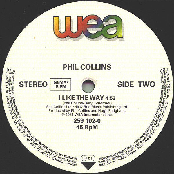 Phil Collins – One More Night (Extended Mix) (NM, FUNDA EX) BOX8