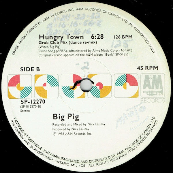 Big Pig – Hungry Town (NM, FUNDA VG+ GENÉRICA) BOXE1