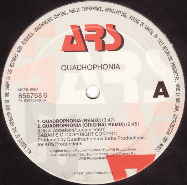 Quadrophonia – Quadrophonia (NM,FUNDA VG+) BOX1