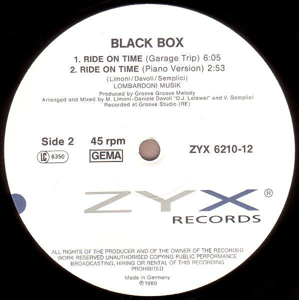 Black Box – Ride On Time (EX) BOX11