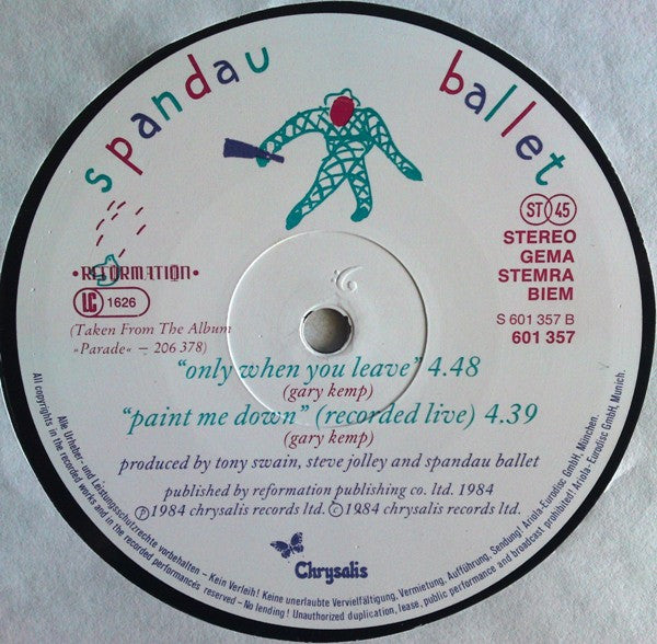 Spandau Ballet – Only When You Leave (NM, FUNDA VG+) BOX20