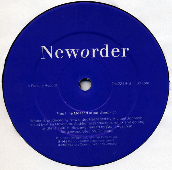 Neworder – Fine Time (Remix)  (VG+) BOX6