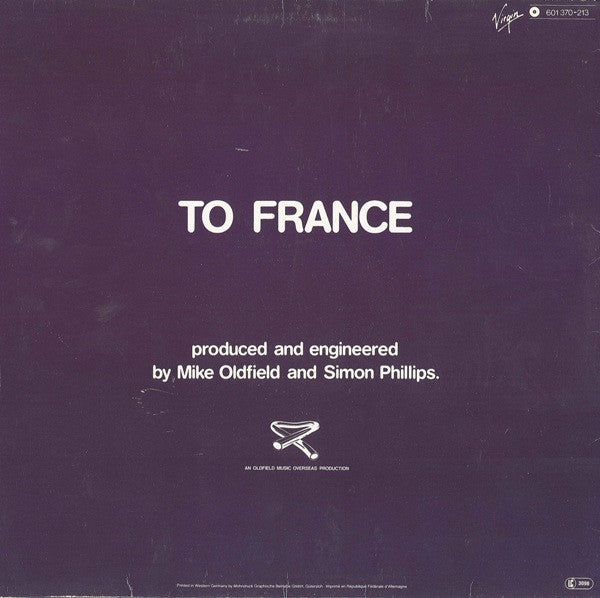Mike Oldfield Vocals: Maggie Reilly – To France (NM) BOX22