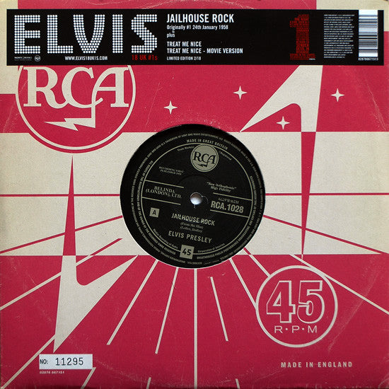 Elvis Presley – Jailhouse Rock 10" (NM, FUNDA VG+) BOX23