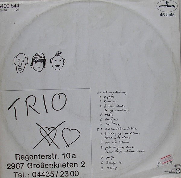 Trio – Da Da Da Ich Lieb Dich Nicht Du Liebst Mich Nicht Aha Aha Aha (NM, FUNDA VG+) BOX14