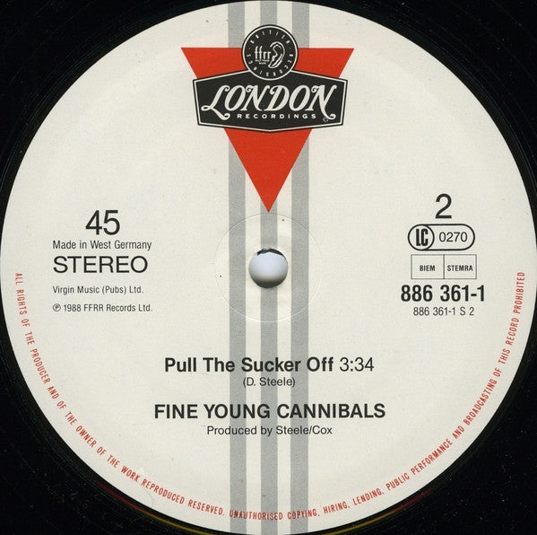 Fine Young Cannibals – She Drives Me Crazy (ESTADO NM, FUNDA VG+) BOX14