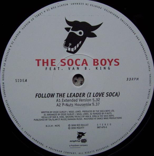 The Soca Boys  – Follow The Leader (I Love Soca) (NM, FUNDA VG+) BOX6