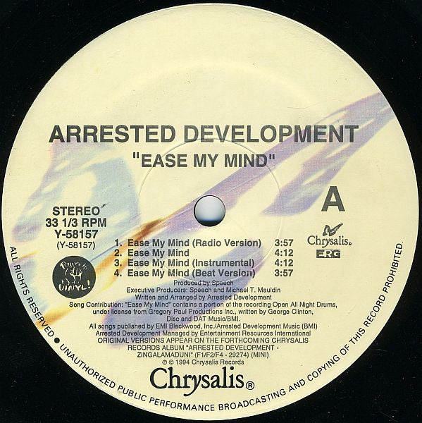 Arrested Development – Ease My Mind (NM,EX) BOX21