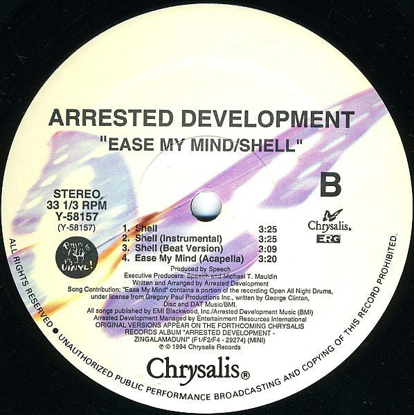 Arrested Development – Ease My Mind (NM,EX) BOX21