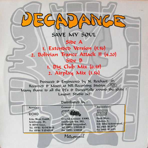 Decadance – Save My Soul (NM) BOX33