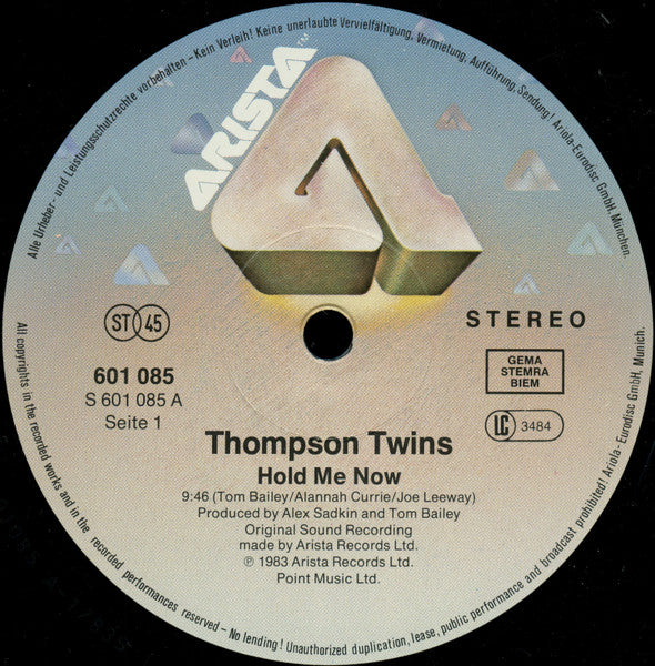 Thompson Twins – Hold Me Now (NM,FUNDA VG+) BOX6