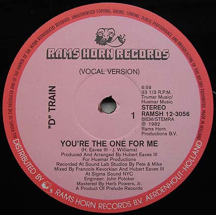 D-Train – You're The One For Me (NM, FUNDA EX) BOX22