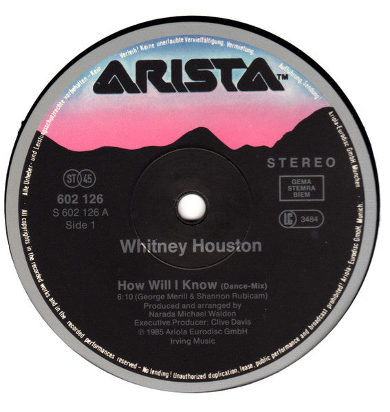 Whitney Houston – How Will I Know (NM) BOX7