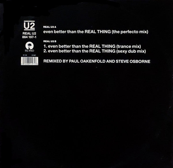 U2 – Even Better Than The Real Thing (VG+) BOX6