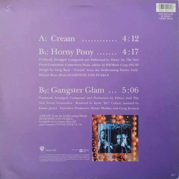 Prince And The New Power Generation – Cream (NM, FUNDA VG+) BOX34