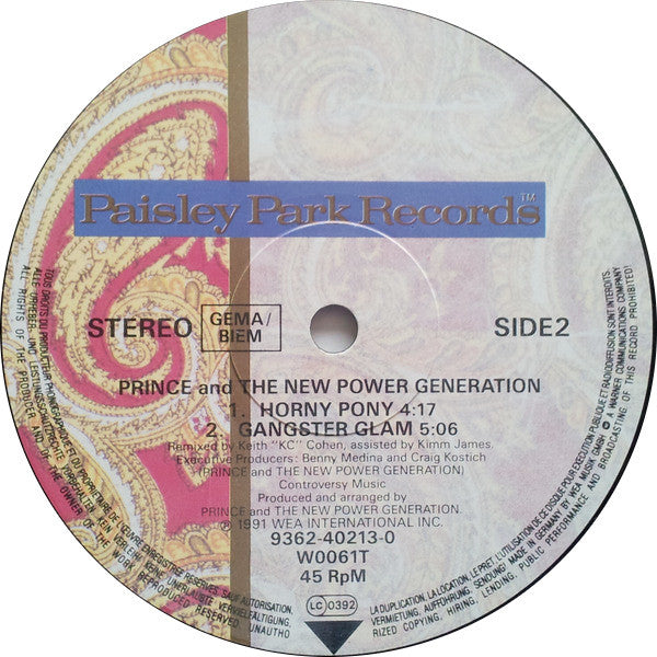 Prince And The New Power Generation – Cream (NM, FUNDA VG+) BOX34