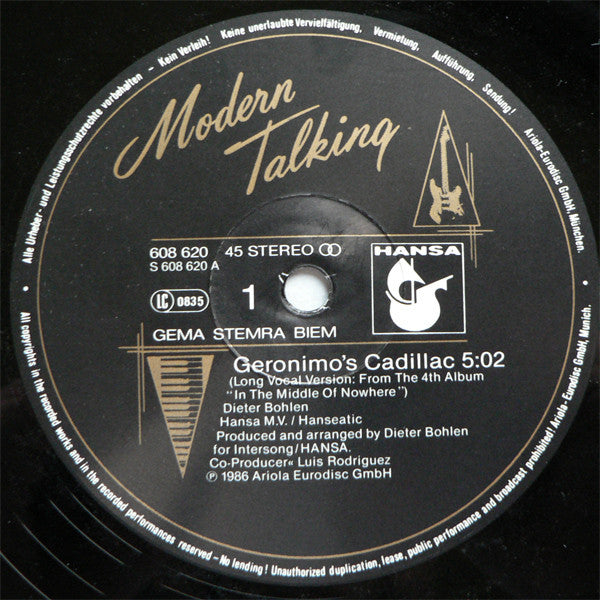 Modern Talking – Geronimo's Cadillac (NM, FUNDA EX) BOX7