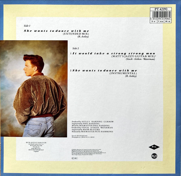 Rick Astley – She Wants To Dance With Me (NM, FUNDA EX) BOX7