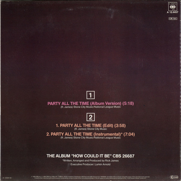 Eddie Murphy – Party All The Time (Album Version) (NM) BOX24