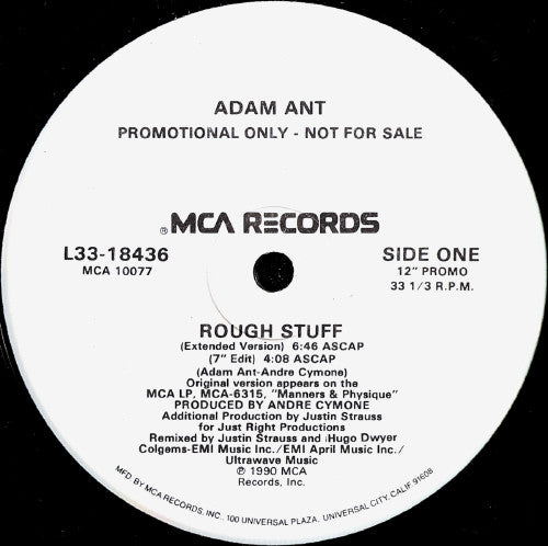Adam Ant – Rough Stuff (EX, FUNDA GENERICA DE SELLO) BOX8