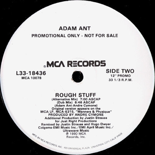 Adam Ant – Rough Stuff (EX, FUNDA GENERICA DE SELLO) BOX8