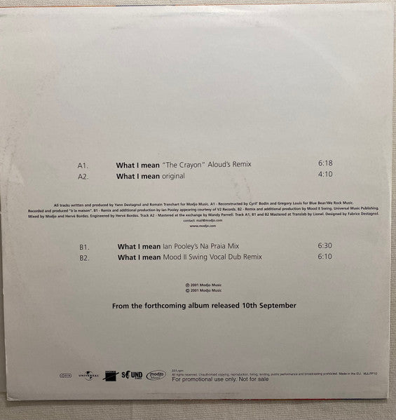 Modjo – What I Mean (NM) BOX2