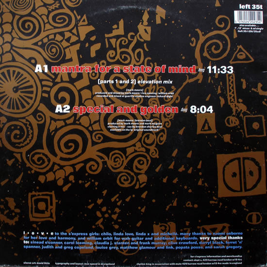 S'Express – Mantra For A State Of Mind (EX, Funda NM) BOXE1