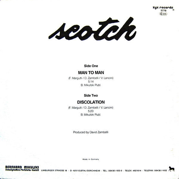 Scotch – Man To Man (NM, FUNDA VG+) BOX33