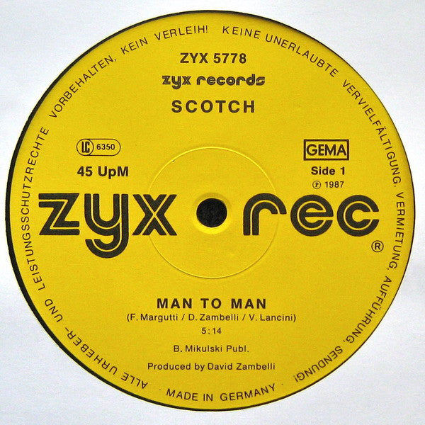 Scotch – Man To Man (NM, FUNDA VG+) BOX33