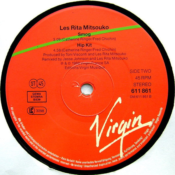 Les Rita Mitsouko & The Sparks – Singing In The Shower (NM, FUNDA EX) BOX16