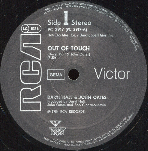 Daryl Hall & John Oates – Out Of Touch (ESTADO VG+, FUNDA VG+) BOX31
