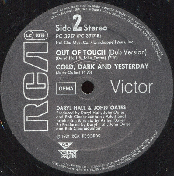 Daryl Hall & John Oates – Out Of Touch (ESTADO VG+, FUNDA VG+) BOX31