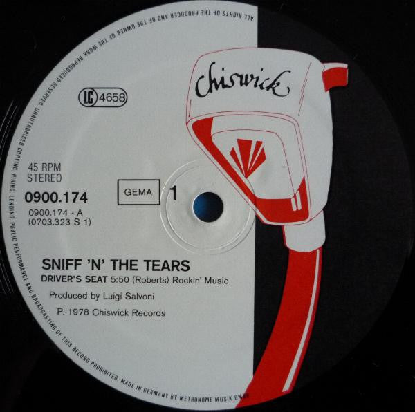Sniff 'n' the Tears ‎– Driver's Seat (NM, FUNDA VG+) BOX26