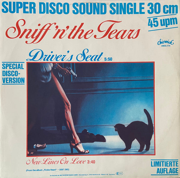 Sniff 'n' the Tears ‎– Driver's Seat (NM, FUNDA VG+) BOX26